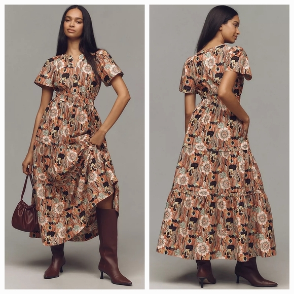 Anthropologie The Somerset Maxi Dress in Pink size XL NWT